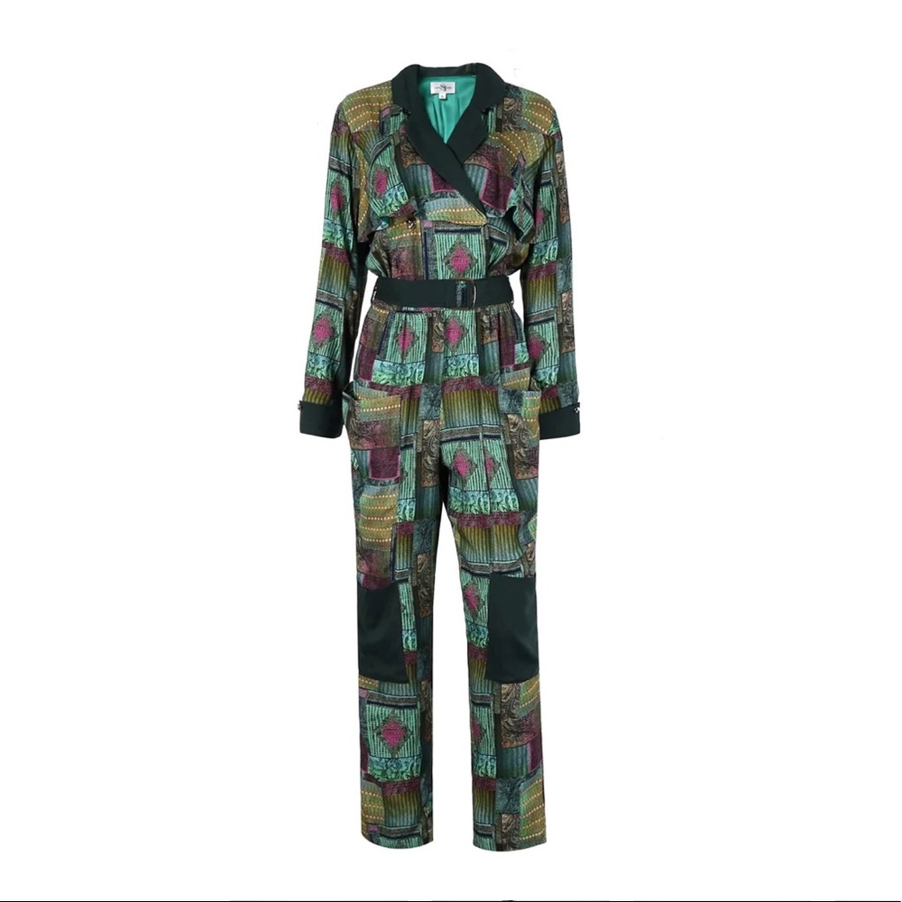 NWT-Sassy Jones Jada Cargo Jumpsuit
